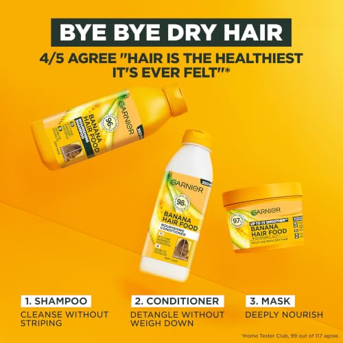 Garnier Ultimate Blends Hair Food Banana 3-in-1 Dry Hair Mask Treatment 390ml - image 5