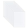 10 Pieces Clear Acrylic Perspex Sheets A4 297 x 210 mm, 1 mm Transparent Plastic Sheets for Picture Frame Glass Replacement, Projects Display, Painting A4