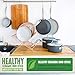 GreenLife Pro Hard Anodized Healthy Ceramic Nonstick, 12 Piece Cookware Pots and Pans Set, PFAS-Free, Dishwasher Safe, Oven Safe, Grey