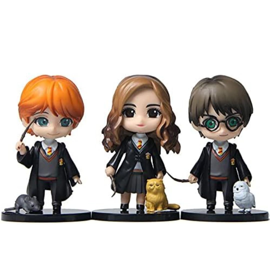 Skytail Harry Potter Action Figures with pet (3pcs Set) Special Edition Toy Figures for Car Dashboard, Cake Decorating Toy Topper, Office Desk & Study Table Decor Showcase showpiece (H-8cm) (B0CC9FQ8F2) Amazon Price History, Amazon Price Tracker