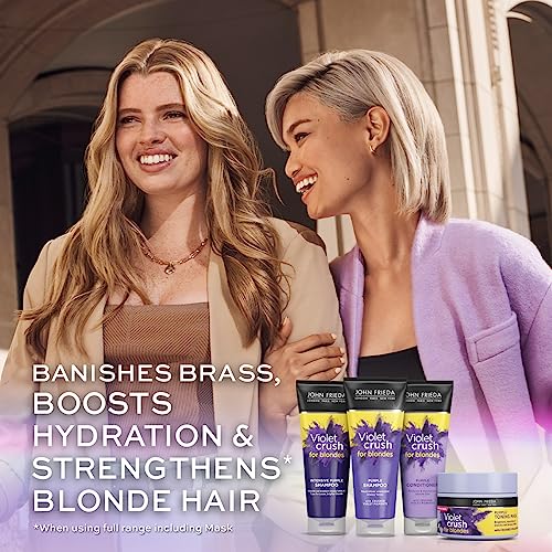 John Frieda Violet Crush for Blondes Toning Conditioner for Blonde Hair, Purple Conditioner for Blondes Value Pack 500 ml - Image 5