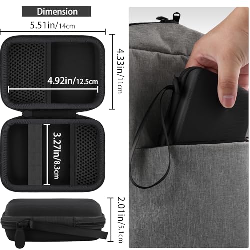 Image of co2CREA Case for Omron PM500 Max Power Relief TENS Unit Muscle Stimulator, Hard Travel Case Compatible with Muscle Stimulator and Replacement Pads (CASE ONLY)
