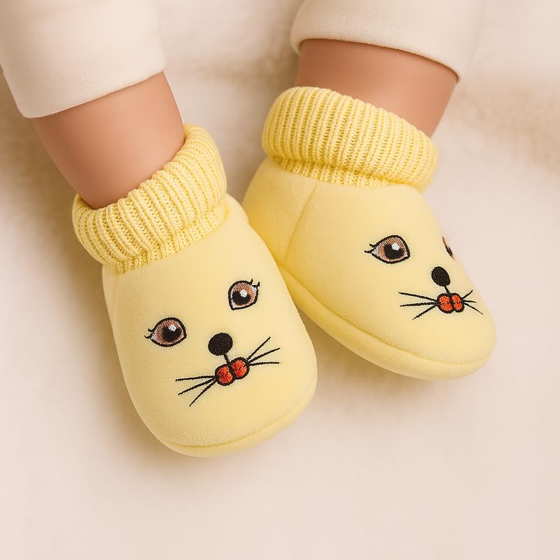 SMARTOTS Soft Comfortable Winter Booties for 0-9 Month Baby Boys & Girls, Multicolor 2