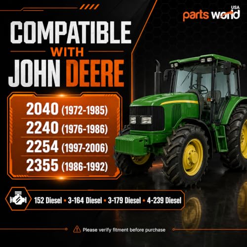 17095N Motor de Arranque 12V compatible con John Deere 1032 1040 1052 1065 (1983-1989) 1144 (1990-1991) AL110597 AL62690 AL70850 1107577 1107599 AL67897 TY25952 con Garantía de 1 Año miniatura 3