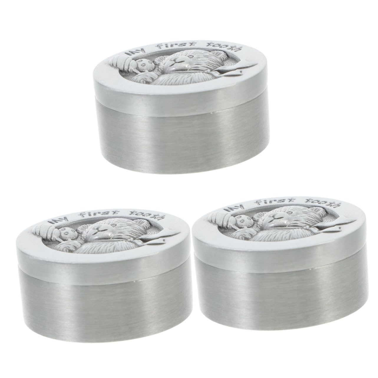 ERINGOGO 3piezas Caja De Para Primer De Almacenamiento Seguro y Decorativo Para Dientes De Leche Diseño Adorable Para Recuerdos Especiales