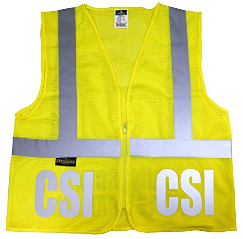 CSI Safety Vest with Reflective Design, Crime Scene Investigation Vest