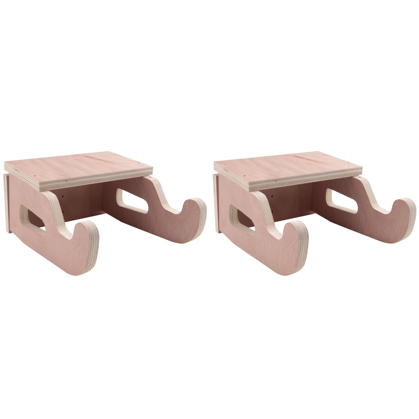 2X Estante Pared para Bicicleta, Colgadores Pared para Bicicleta Montaña y Carretera, para Colgar Bicicletas Madera para Interiores, Soporte para Almacenamiento Bicicletas