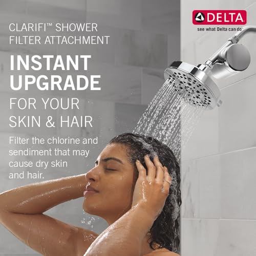 Image of Delta Faucet Clarifi Shower Filter Replacement Cartridge I Hard Water Softener I Overhead Shower Filter I Wall Mount Showerhead I For Borewell /Tanker Water I 7RC100