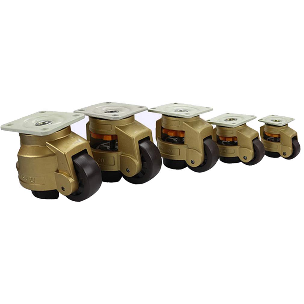 Uniwersalne kółko obrotowe Fuma, wsparcie regulacji poziomej, ciężka maszyna, regulowane obrotowe koła przemysłowe z płytą górną (40 mm, 50 mm, 60 mm, 75 mm)