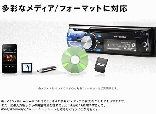 Amazon | パイオニア CD/USB/SD/チューナーメインユニット DEH
