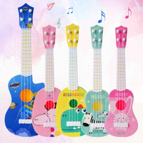 Mini Kids Animal Ukulele Kleine Gitaar Muziekinstrument Educatief Speelgoed Gift (Roze, 11,5 * 36CM) - Image 4