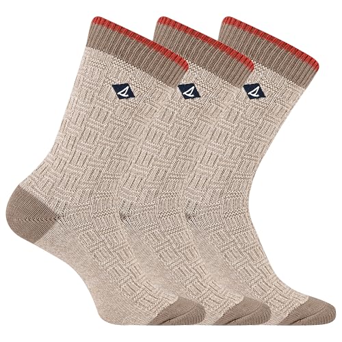 Sperry Basketweave Slub Crew chaussettes femme noir idéales pour flâner en ville ou voyager