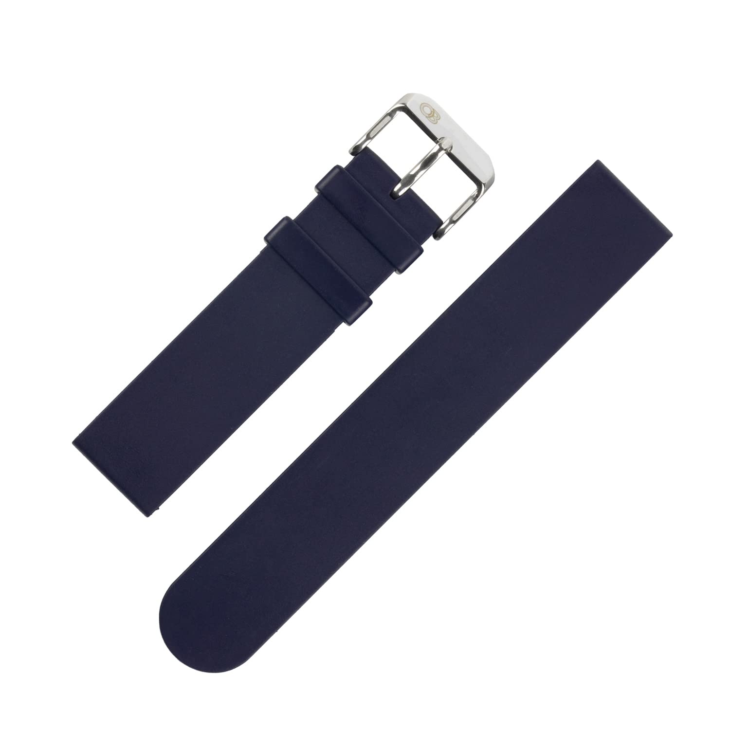Bonetto Cinturini270 Self-Punch Rubber Watch Strap in DARK BLUE