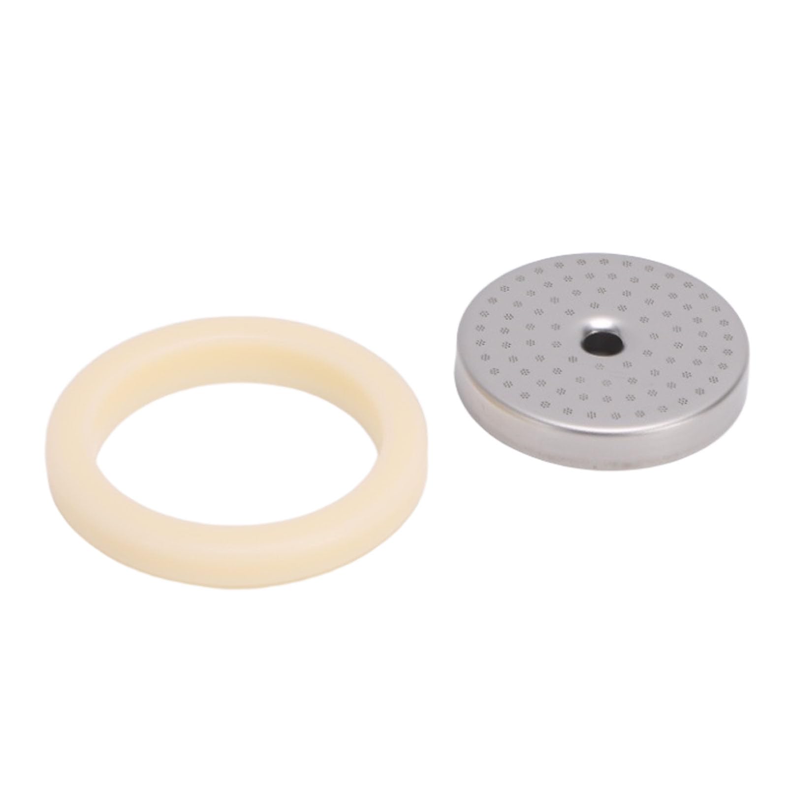 Schermo doccia con anello vapore adatto per macchina da caffè BES450 BES500 Schermo doccia con filtro in acciaio inossidabile da 54 mm Anello vapore in silicone