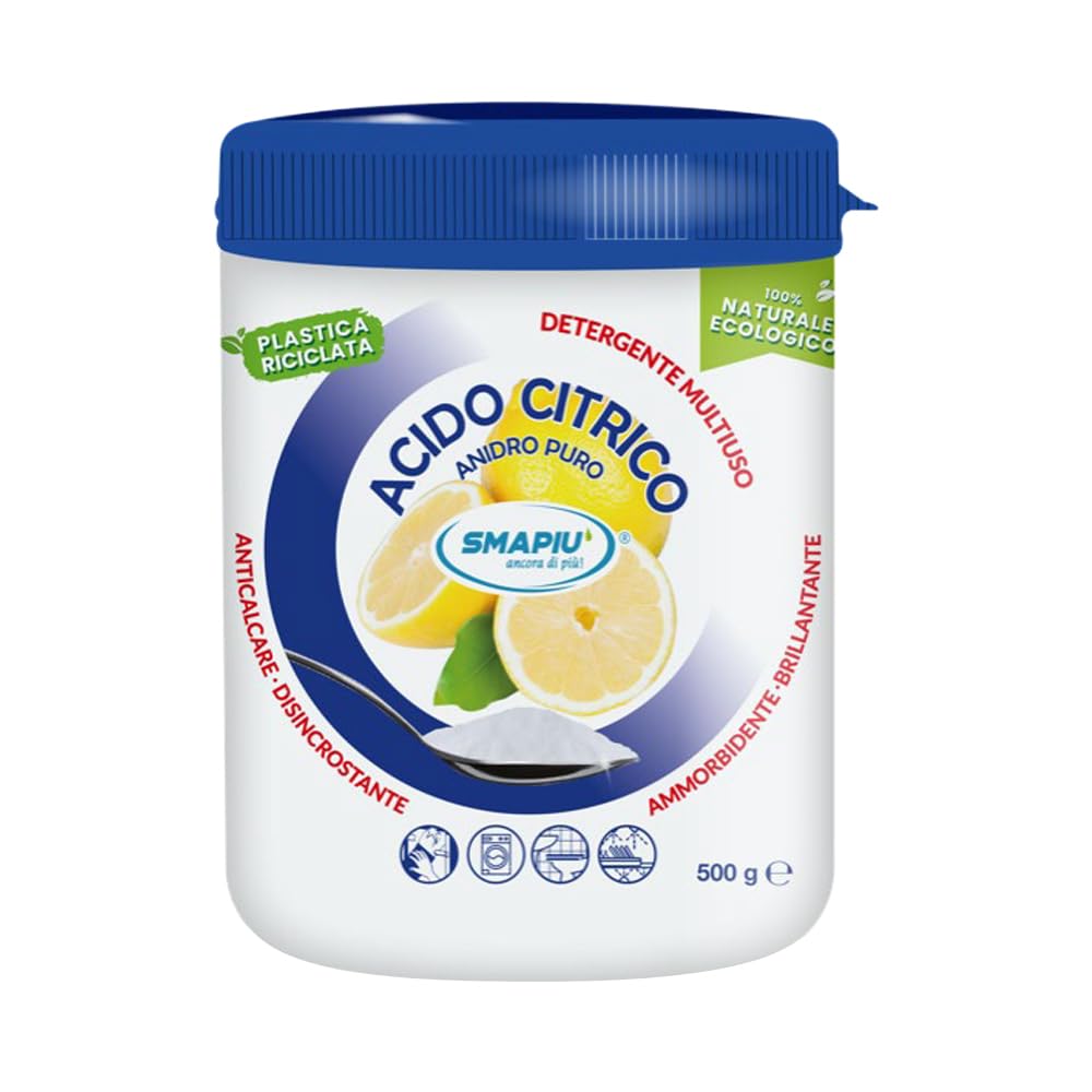 Acido Citrico Puro - Detergente Multiuso 100% di origine naturale - 500 g