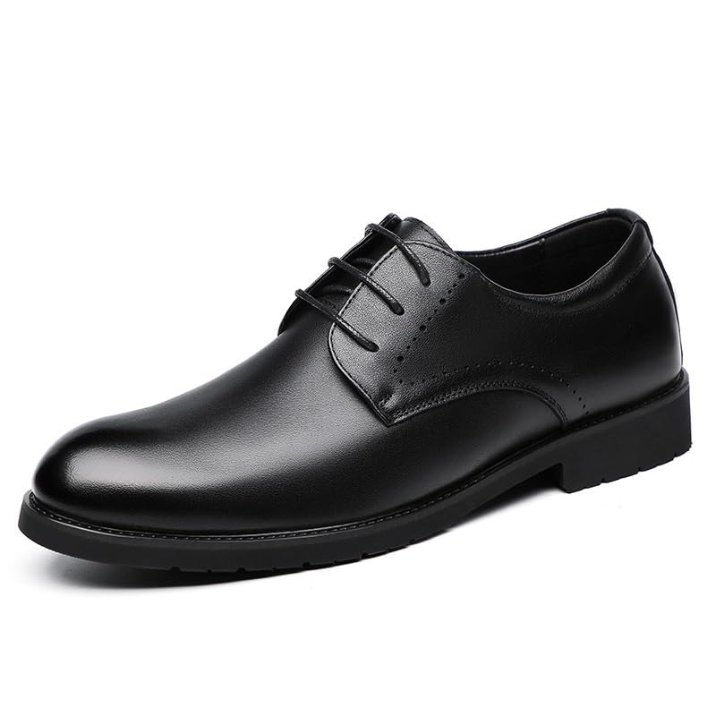 Classic Men's Leather Dress Shoes Mens Summer Business Formal Oxfords Casual Wedding Derby Shoes