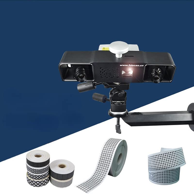 CUDTAPI 3D-Scan-Markierungspunkt Fotografischer 3D-Scanner-Markierungspunkt Lesemaschine Zielpunkt 100 m(Type 5)