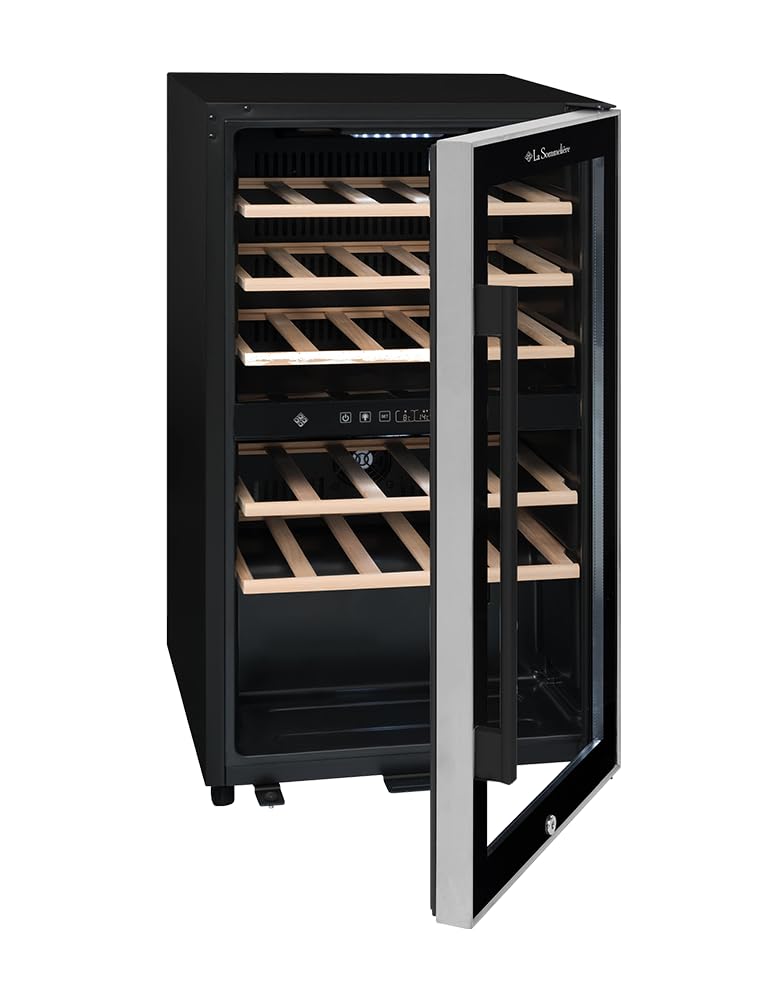 La Sommeliere Weinkühlschrank ECS51.2Z 49 Flaschen 2 Zonen Glastür UV-undurchlässig 5°C bis 20°C freistehend
