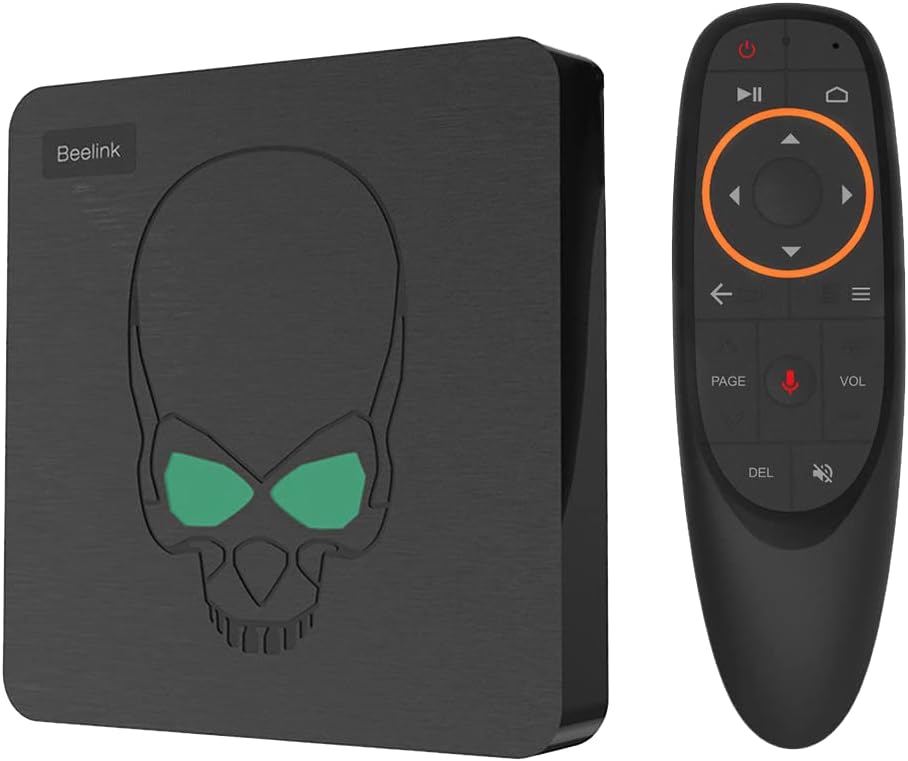 DroiX GT King AMLogic S922X Android 9 Pie Powered 4K Ultra HD TV Smart PC ; 4GB RAM, 64GB Storage, Dual-Band Wi-Fi 6, 1GB/s ETH, SPDIF w/ G10 Air-Mouse