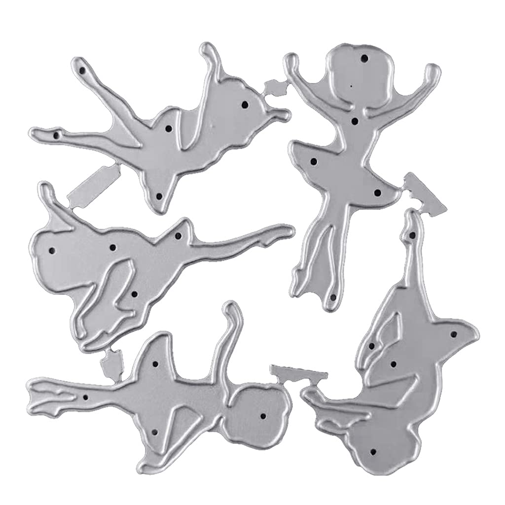 NEWFT Metal Die Cut Embossing Molds Molds Ballet Girl Cutting Dies for Photo Card Scrapbooking Decorations Ballet Girl Die Cut