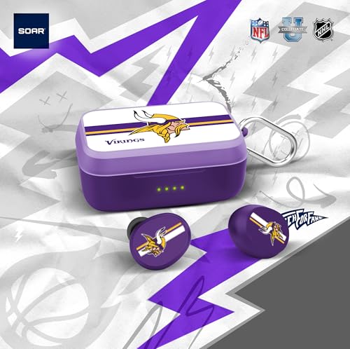 Image of SOAR NFL Wireless Sport Earbuds: Comfortable Fit & Convenient Charging