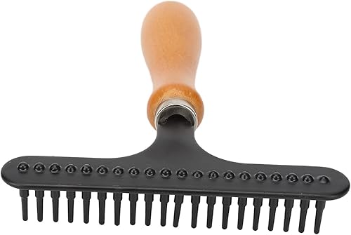 Miniatura 8 de Rastrillo de alfombra para esponjar, rastrillo de alfombra de mano para limpieza de alfombras, rastrillo de alfombra de acero inoxidable para un