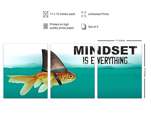 Miniatura 2 de Inspiring Quotes Wall Decor 11x14 - Self-Improvement positive Quote - Inspirational Wall Decor - Home Office Wall Decor - Entrepreneur Gifts -