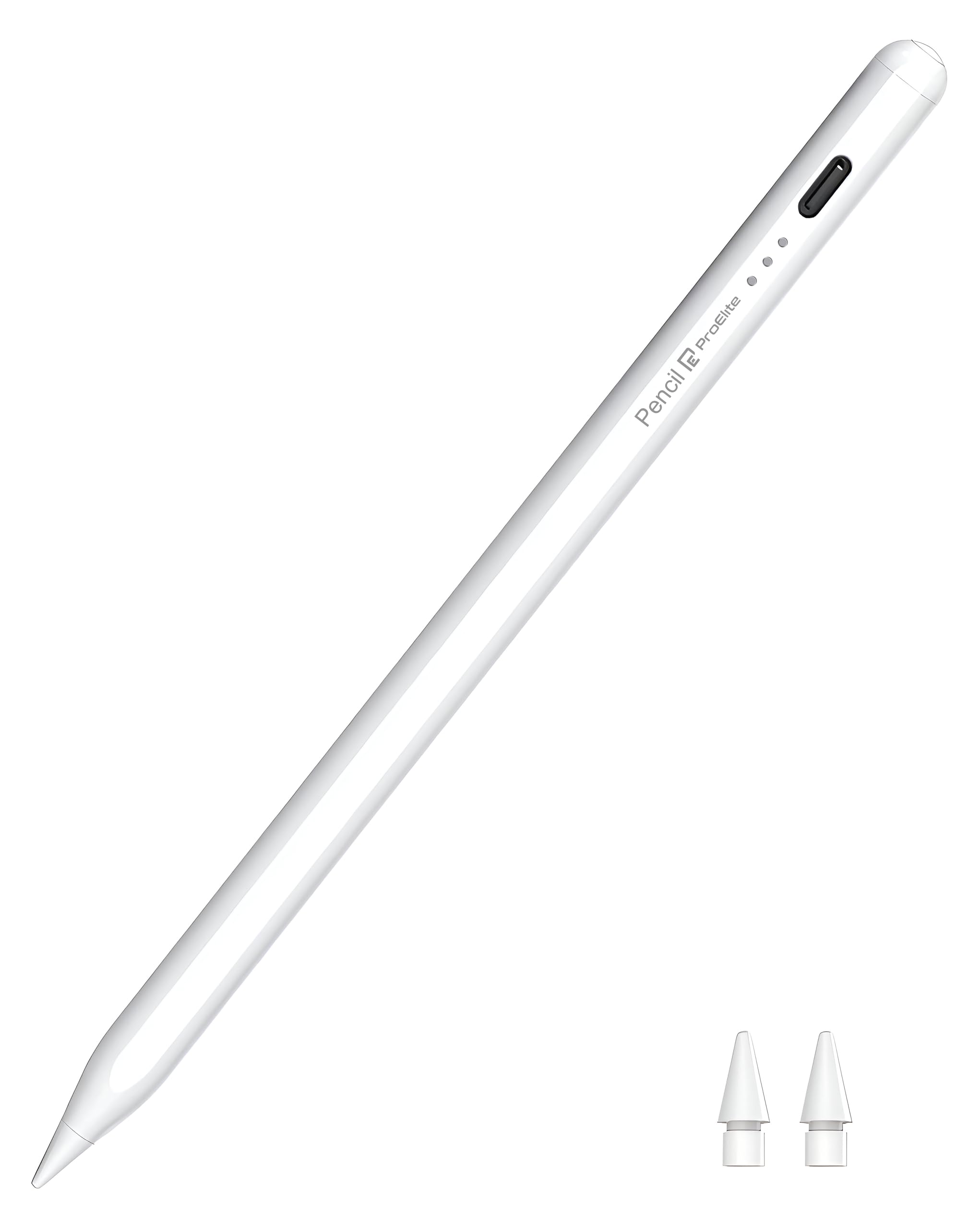 ProElite Stylus Pen for iPad 6th-11th Generation- Fast Charge Active Pencil Compatible with 2018-2025 Apple iPad Pro 11"/12.9"/M4, iPad Air 3/4/5/M2/M3,iPad Mini 5/6 Gen-White-picture-12