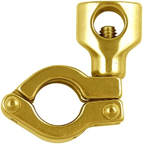 Rubber Fab Gold Identifier Single Pin Hinge Clamp, 304 Stainless Steel - 1/2" & 3/4"