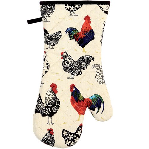 Ulster Weavers 骨灰陶器カップとソーサー 雄鶏のデザイン ブラック 7ROO02