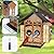 TayePin Bird Feeders for Outdoors Hanging, Metal Wild Bird Feeders with Double Suet Cage, 4LBS Large Capacity for Outside Garden Waterproof, ldeal Gifts for Birds Feeding Finch Cardinal, Brown