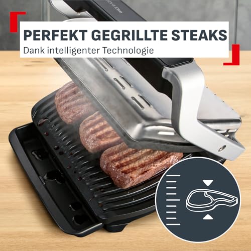 Tefal OptiGrill Elite XL Kontaktgrill, 16 Programme, Digitales Display mit Garstufenanzeige, abnehmbare XL-Platten, Grillboost-Funktion… – Ansicht 4