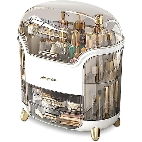 NAKEAH Serie Portatile di Custodia cosmetica Multifunzionale Scatola di immagazzinaggio cosmetica Antipolvere Cosmetici Cura della Pelle Scatola di immagazzinaggio di Gioielli Custodia for Rossetto