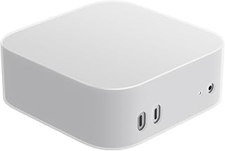 Yottamaster シリコンケース For Mac Mini M4 Pro/Mac Mini M4 防水 防塵 耐衝撃 保護カバー 効果的な放熱 全面保護 軽量 滑り止め 傷防止 保護ケース (白)