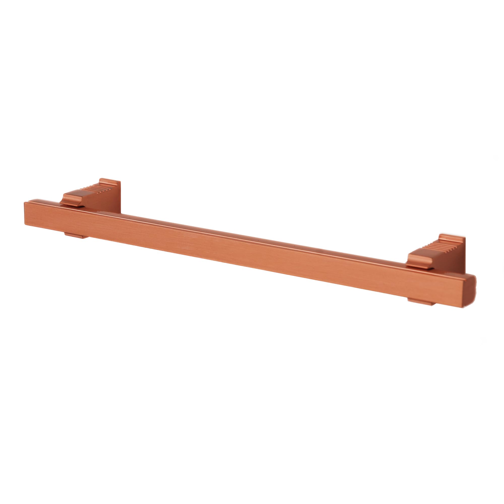 Decoranddecor Galena T-Bar Kitchen Cupboard Handles – Aluminium Square Pulls for Cabinets, Wardrobes, Drawers – Precision-Designed for Modern & Classic Interiors - 128mm Rose