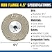 Bad Dog Tools 4.5” Flange Handi Disc Deux (HDII) Diamond Wheel for *Flush* Grinding, Sanding, and Cutting. Use on Iron, Steel, Brass, Tile, Stone, Brick, & Plastic. Use with an Angle Grinder.