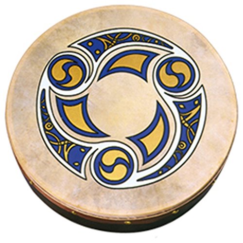 Waltons 18" Trinity Bodhrán - Handcrafted Irish Instrument - Crisp & Musical Tone - Hardwood Beater Included w/Purchase