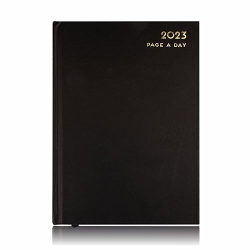2023 Diary A5 Page Day View 2023 A5 Diary Student Diary Each Day School Work 2023 Year Diary Academic Planner Stationery Yearly Diary Hardback Cover Black 21 X 14.5cm