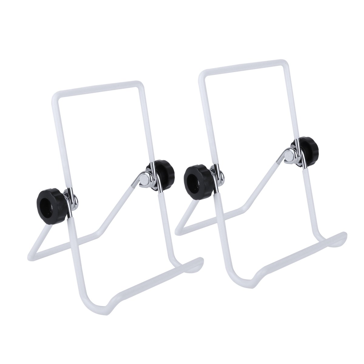 YOOJIA Sprouting Stands Stainless Steel Foldable and Non-Slip Scaffolds Tablet Stand Kit for Mason Jar Phone iPad White