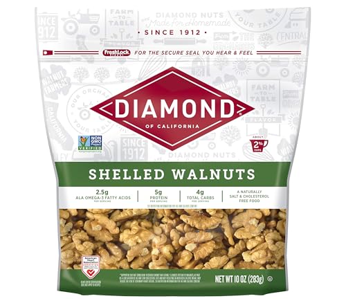 Image of Diamond of California Shelled Walnuts, 10 oz (12 Pack)