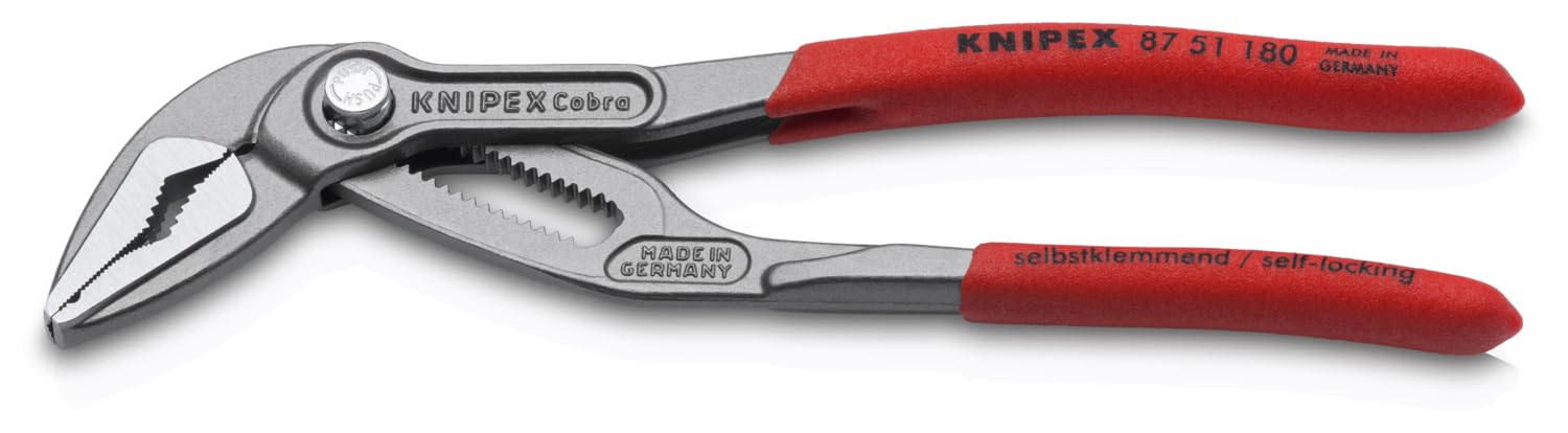 KNIPEX Tools 87 51 180 Cobra ES Pinza per pompa dell'acqua, 7-1/4"