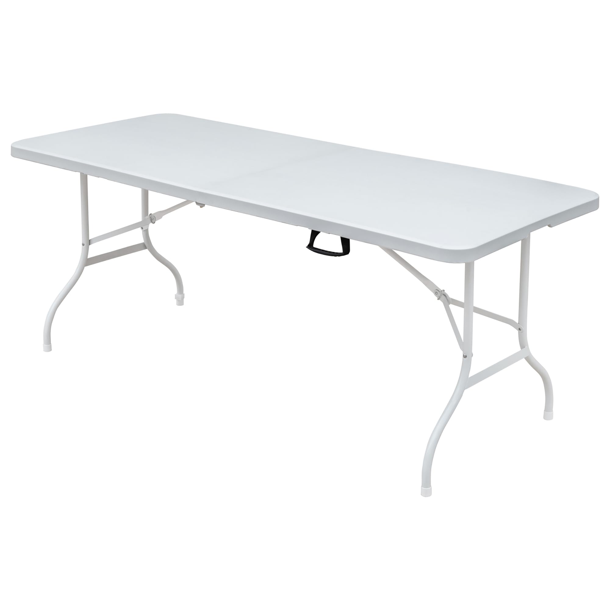 Table pliante 180 cm blanche 136 kg pour jardin et camping
