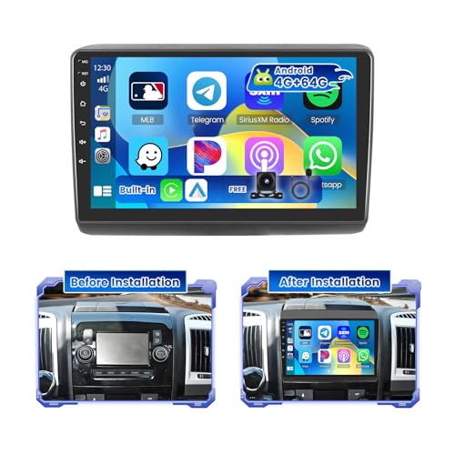 Wireless Carplay e Wireless Android Auto: la radio Android per Peugeot Boxer supporta wireless carplay e Android Auto, è possibile accedere alla maggior parte delle app per telefoni cellulari, tra cui mappe, contatti telefonici, e-mail, notifiche, controllo vocale dell'assistente Siri o Goo-gle e altro ancora