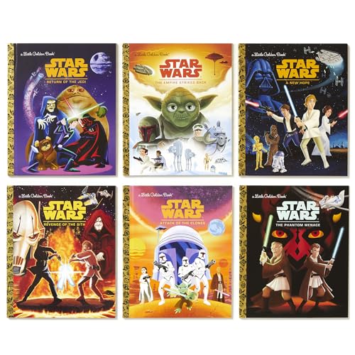 The Star Wars Little Golden Book Library (Star Wars): The Phantom Menace; Attack of the Clones; Revenge of the Sith; A New Hope; The Empire Strikes Back; Return of the Jedi - Image 2