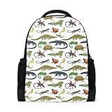 Leichtes Material: Rucksack mit hochwertigem Polyester, wasserabweisender Stoff, verblasst nicht, geruchlos, umweltfreundlich und gesund. Die Maße des Schulrucksacks betragen 40,6 x 15,2 x 27,9 cm.