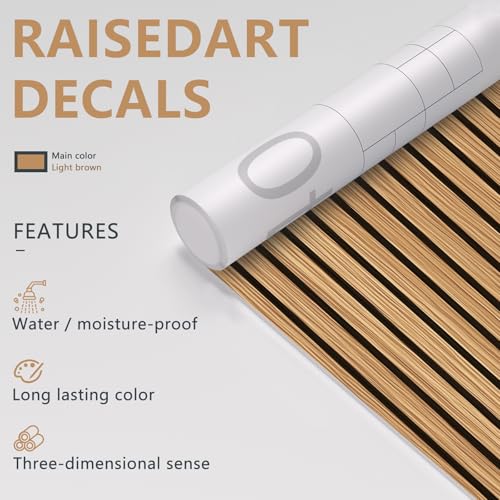 Papel pintado de listones de madera extraíble para renovar muebles sin lijar ni pintar 5