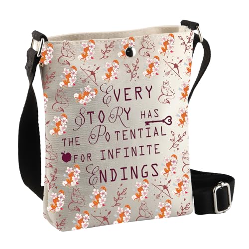 BDPWSS Every Story Has The Potential For Infinite Endings Book Quote Lover OUABH Crossbody Bag