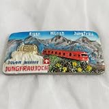 Jungfraujoch Szwajcaria magnes na lodówkę pamiątka podróż dekoracja lodówka kolekcja rękodzieła 3D
