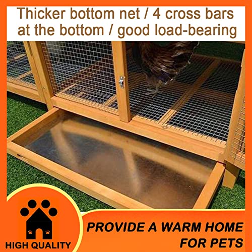 Hühnerställe für den Außenbereich, Holz-Hühnerhaus mit Stelldach, 168 cm, super großer Geflügelkäfig, für Garten, Tür… – Bild 6