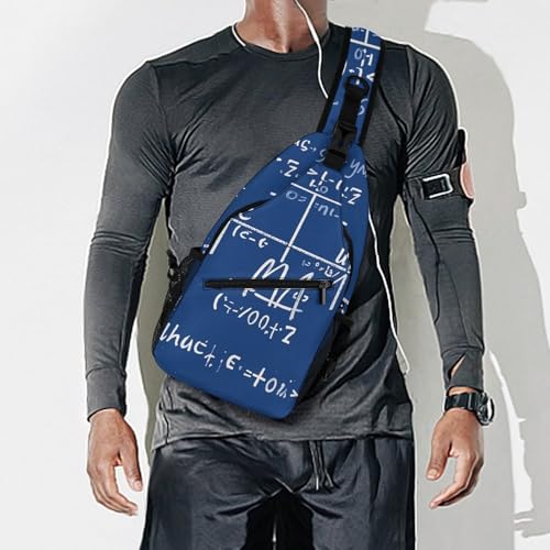 Sac bandoulière formule mathématique décontracté pour voyage